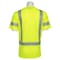 Deltaplus 9206SEG Birdseye Mesh, Class 3, Seg. Reflective Tape, Hi-Viz Lime, MD 62300 - alternate 4
